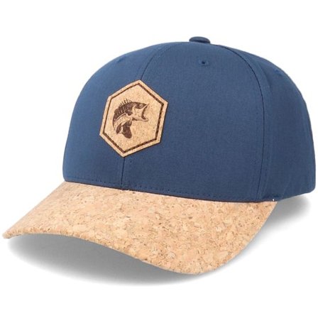 Hunter - Blå adjustable Keps - Bass Patch Navy/Cork Adjustable @ Hatstore
