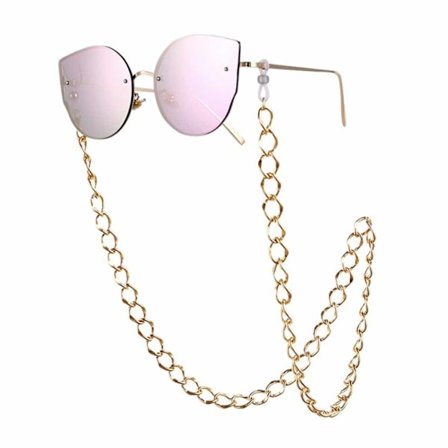 Seniilin merkkijono silmälasit silmälasikarja iso kaulakoru - kulta