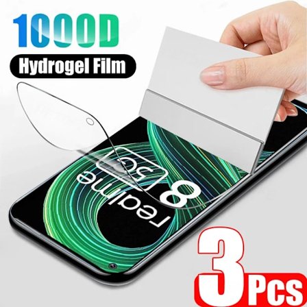 3 st Hydrogel Film för Realme GT 5G Skärmskyddsfilm Full Cover Skyddsfilm