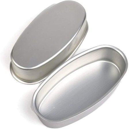 2-pak Bageforme, Non-stick Professionel Brødform, Oval Kageform Non-stick Aluminium Cheesecake Form