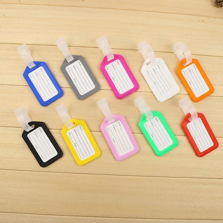 Bagageetikett, 10 st reseväskans etiketter med justerbar plast