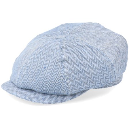 CTH Ericson - Blå flatcap Keps - Börje Växbo Lin Rödven Blue Flat Cap @ Hatstore