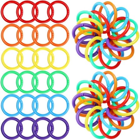 144 Stycken Bokringar Plast Bokringar