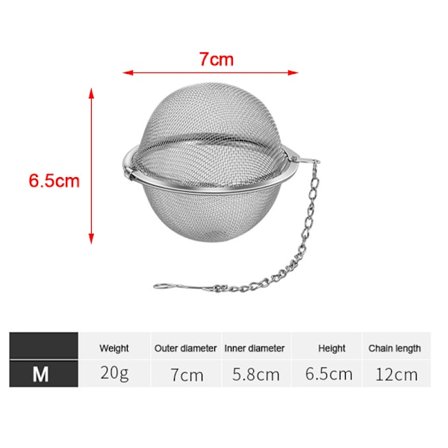 Ruostumattomasta teen infusoripallosta lukittava mausteteepallosiivilä Me