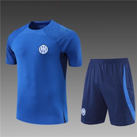 22-23 ny säsong Inter Milan kortärmad tröjdräkt S
