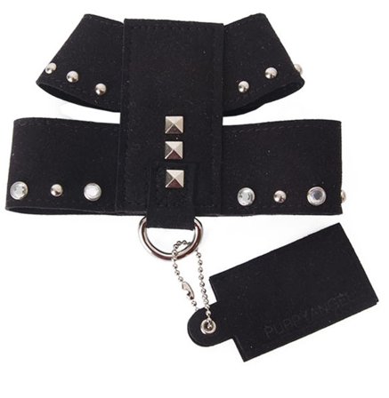 Puppy Angel - Outmatched Sele Svart - Klassiske hundeseler, step-in, jacket seler, trekkseler, vinterseler & Y-seler på Doggie.no