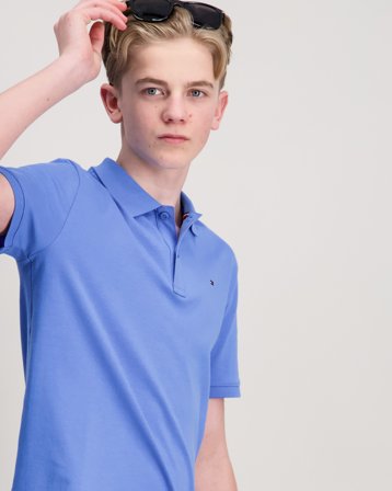 Tommy Hilfiger INTERLOCK REG POLO SS Sininen Pikee/Rugbypaidat Pojat - Kids Brand Store