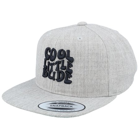 Iconic - Grijs snapback Cap - Kids Cool Little Dude Heather Grey Snapback @ Hatstore