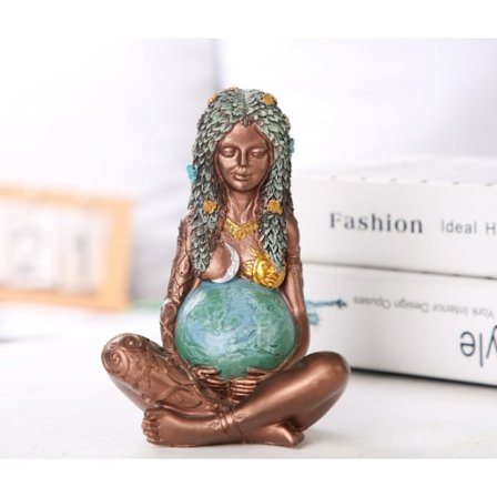 Moder Jord Statue Resin Håndværk Ornament Moder Jord