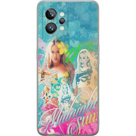 Kompatibelt Mobildeksel til Realme GT2 Pro Eventyrverden med Steve, Creeper og dyr i fargerik blokkgrafikk