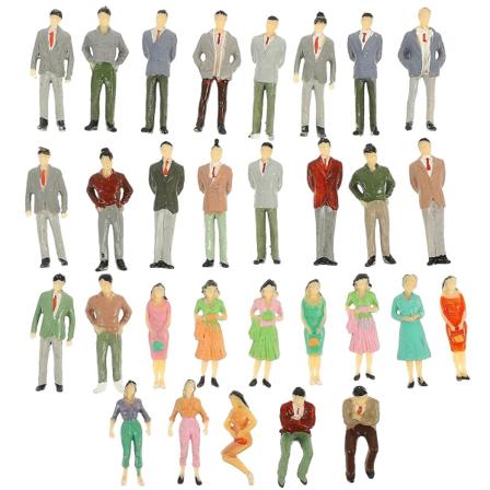 30 st miniatyrfigurer av människor, små figurer, miniatyrfigurer