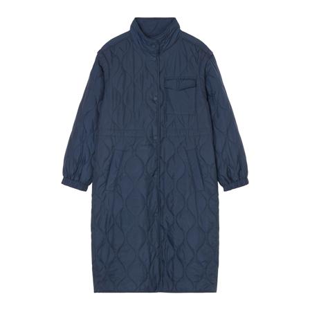 Marc O'Polo, Quilted coat with a stand-up collar and detachable sleeves Niebieski, Kobieta, Rozmiar: XS