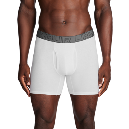 Under Armour UA Performance Cotton Boxershorts 3-pack Hvit