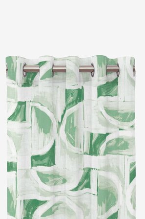 Redlunds - Milton oljelængder - Grøn - Gardiner med ringe - 140X240 - Fra Homeroom