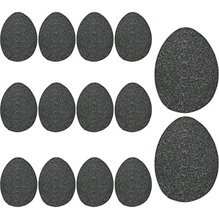 7 par med sklisikre skoklips, selvklebende høye hæler, pute p