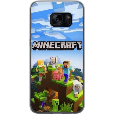 Kompatibelt Mobildeksel til Samsung Samsung Galaxy S7 Minecraft Creeper blokk piksel retro spill