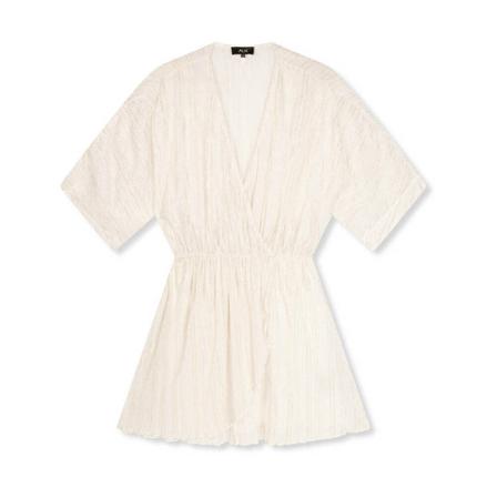 Alix The Label, Short Sleeve Dress Wit, Dames, Maat:L