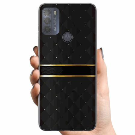 Motorola Moto G50 Tpu Mobilskal Golden Stripes