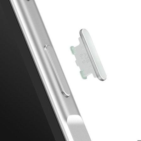 Alkuperäinen Power-nappi Galaxy A36:lle, Samsung valkoinen, päälle/pois