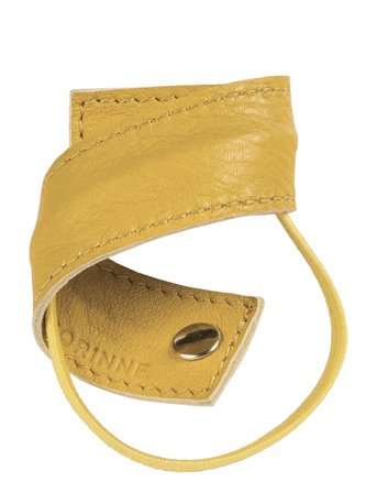 Corinne Leather Band Short Bendable - Yellow - ONE SIZE
