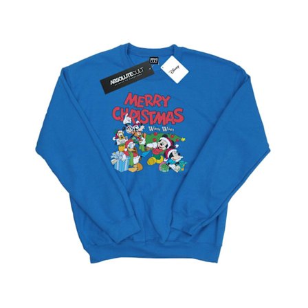 Herr Mickey And Friends Winter Wishes Sweatshirt M Royal Royal Blue
