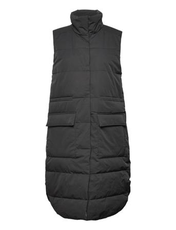 Mschkaysa Pavinaria Waistcoat Vests Padded Vests Svart MOSS COPENHAGEN
