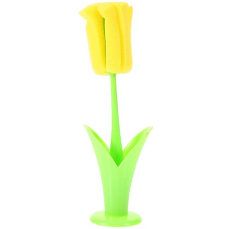 Svampeflaskebørste Lang håndtak Rengjøringsbørste Vannmuggebørste Melkeflaske Rengjøringsbørste