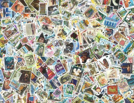 Jersey - Frimærkepakke - 500 forskellige