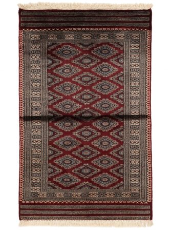 Médaillon Petit Pakistan Boukhara 3Ply Tapis 95X148 Laine, Carpetvista