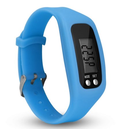 Watch med LCD-skärm Enkel hantering Walking Fitness Tracker Armband Digital stegräknare
