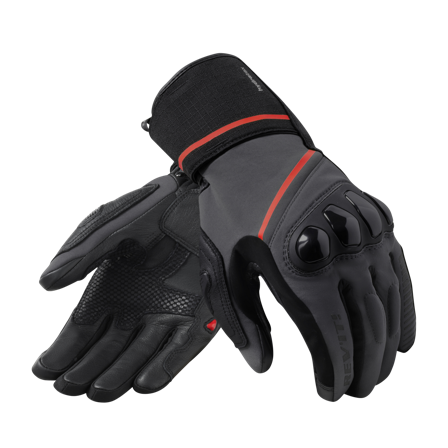 Rev'It! Motocyklové Rukavice Summit 4 H2O Černá/Tmavá Šedá XL