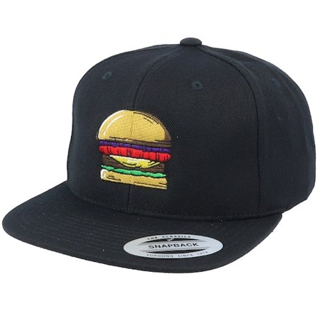 Iconic - Musta snapback Lippis - Tasty Burger Black Snapback @ Hatstore