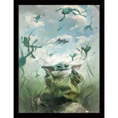Star Wars: The Book Of Boba Fett Grogu Inramad Poster 40cm x 30c
