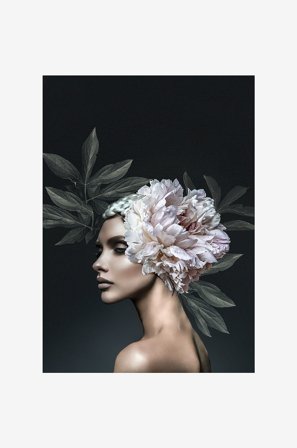 Malerifabrikken - Poster Floral Diva 1 - Svart - Posters - Från Homeroom