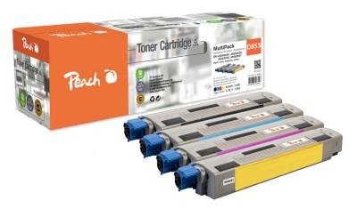 PEACH Toner OKI MC853 O4586 MultiPack bk,c,m,y kompatibel