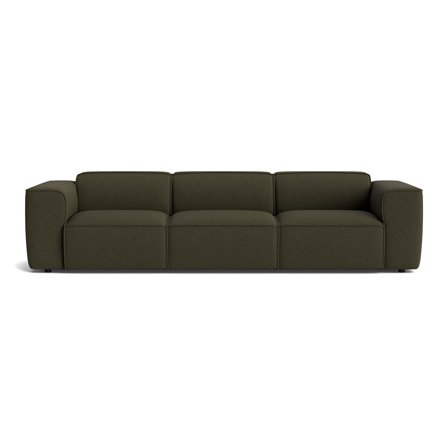 Aura XL 3 personers sofa - Loop Grøn - 303x100x73 - Sofa, 3 personers sofa