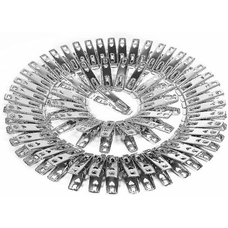 Rostfria klädnypor 60 st vindtäta och rostfria rostfritt stål (hy)