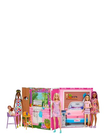 Barbie | Getaway Doll House With Doll, 4 Play Areas And 11 Decor Accessories | ONE SIZE