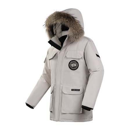 Herre Tykk Vinterjakke, Varmt Parker Hettemønster