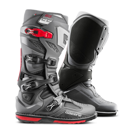 Cizme Motocross Gaerne SG22 roșu/gri 43