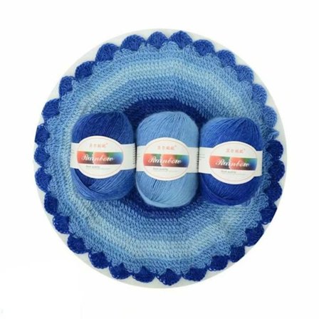 Alpaca Mohair Garn Bomuldsgarn 2 TILFÆLDIG FARVE 2 TILFÆLDIG FARVE