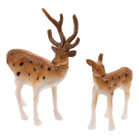 20 st Julhjortfigurer - Hjort Älgfigurer Miniatyr - Realistiska Skogsstatyer - Älg Tårtdekorationer Hantverksmodell[D]