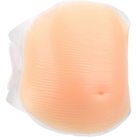 Falsk gravidmage, mjuk silikon, andningsbar, verklighetstrogen falsk gravidmage, hög elasticitet, hudvänlig, lättviktig, lätt att bära, silikon 