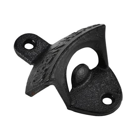 Seinän vintage-tyyliin "avaa tästä" musta pullonavaaja