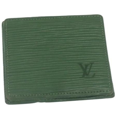 Louis Vuitton Vintage, Pre-owned Leather Wallet Groen, Dames, Maat:ONE Size