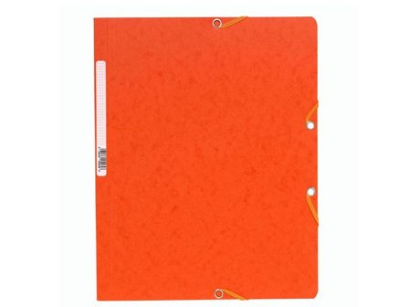 Exacompta Gummibandsmapp A4 orange - Lyreco - Kontorsmaterial - Mappar och plastfickor - Gummibandsmappar 3-klaff - Kartong