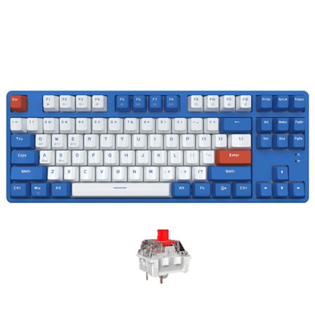 Trådlöst 2.4Ghz Mekaniskt Gaming Tangentbord Dual-Mode Bluetooth-kompatibelt 87 Tangenter Hot Swap Gamer Tangentbord för PC