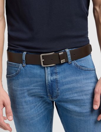 Lee Jeans Small Logo Belt - Brown - 105