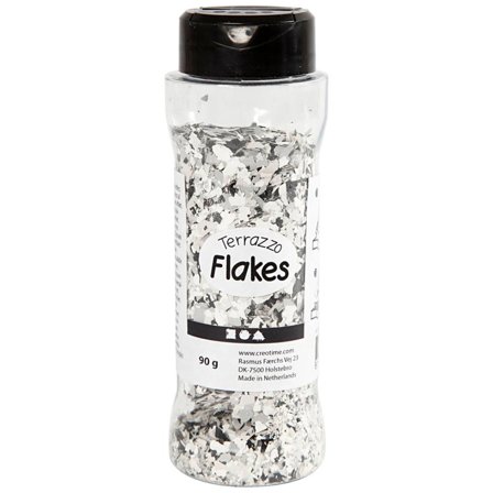 Creativ Company Terrazzo Flakes 90g Mørkegrå