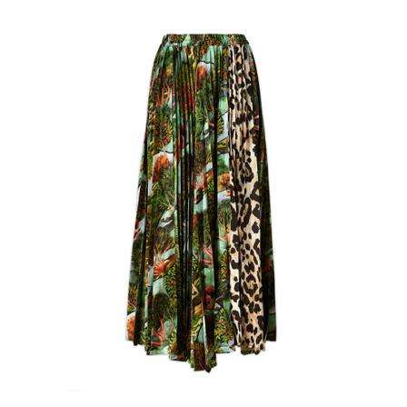 5Progress Midi Skirts Grøn, Dame